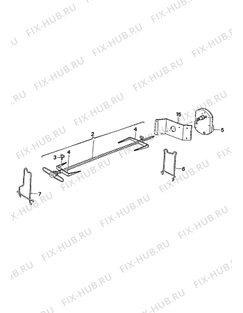 Взрыв-схема плиты (духовки) Electrolux CO1165W1 - Схема узла Accessories